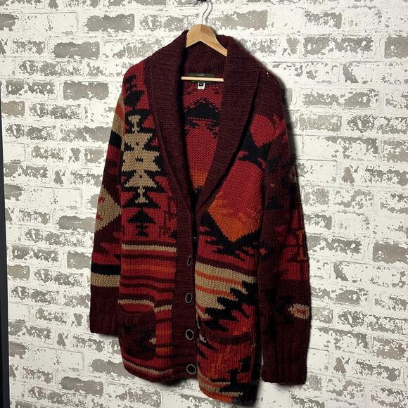 Eddie Bauer Hand Knit Sweater Cardigan Size Medium Women's - Picture 3 of 8